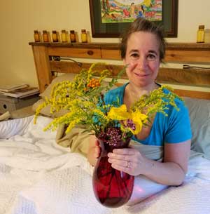 Jenny With Flowers